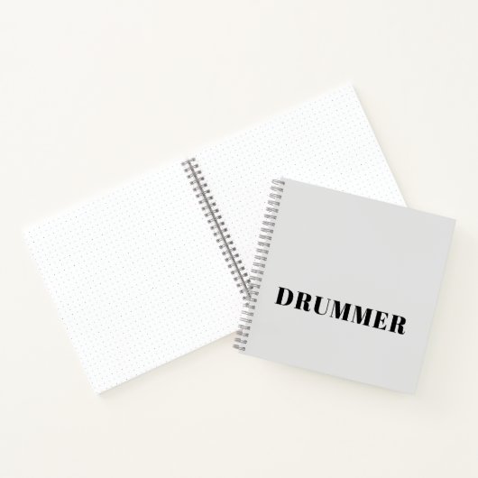 ドラマーのスパイラルノート ノートブック (内部)