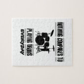 ドラマーのデザインを向くこと ジグソーパズル (横)