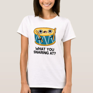 ドラマーのドラムおもしろいパンで何を悲鳴 Tシャツ