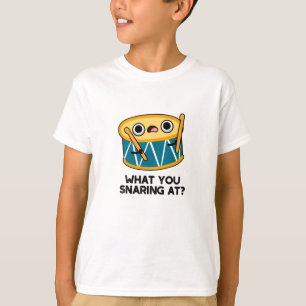 ドラマーのドラムおもしろいパンで何を悲鳴 Tシャツ