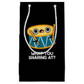 ドラマーのドラムおもしろいプンダークBGで何を悲鳴 スモールペーパーバッグ (正面)