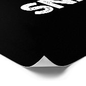 ドラマーのドラムおもしろいプンダークBGで何を悲鳴 ポスター (角)