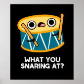 ドラマーのドラムおもしろいプンダークBGで何を悲鳴 ポスター (正面)