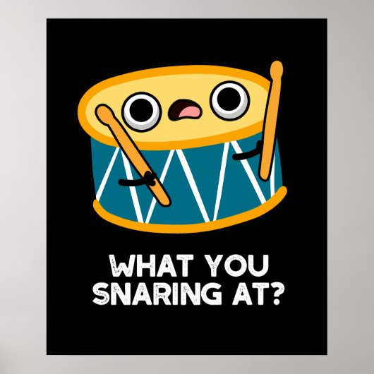 ドラマーのドラムおもしろいプンダークBGで何を悲鳴 ポスター (正面)