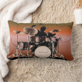 ドラマーのドラムによって置かれる枕 ランバークッション (ブランケット)