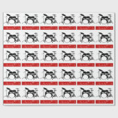 ドラマーのハートのビート ラッピングペーパー (フラット)