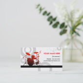 ドラマーのリングや輪 名刺 (スタンド正面)