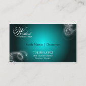 ドラマーの名刺のエレガントな華麗さの白熱 名刺 (裏面)