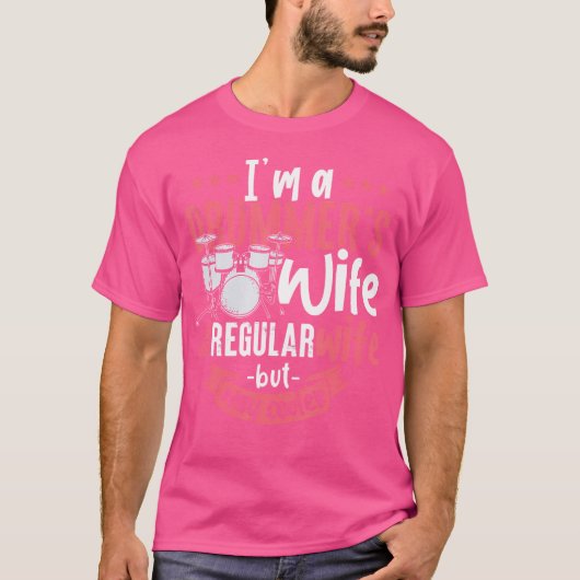 ドラマーの妻ドラム Tシャツ (正面)