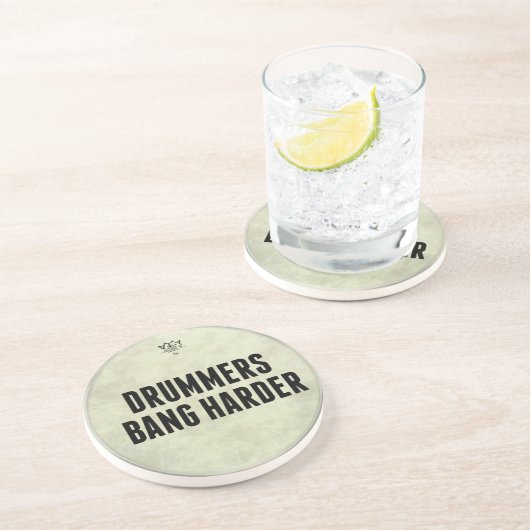 ドラマーの強打のより堅い石造りの飲み物のコースター コースター (側面)
