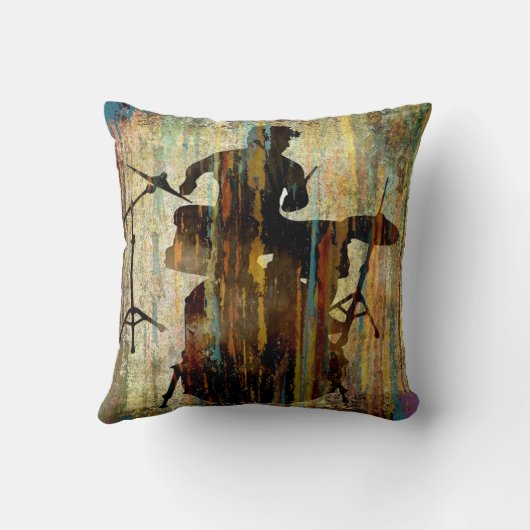 ドラマーの枕、版権カレンJウィリアムス クッション (裏面)