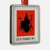 ドラマーの男の子のオーナメント メタルオーナメント (右)
