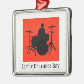 ドラマーの男の子のオーナメント メタルオーナメント (左)