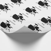 ドラマーの男の子 ラッピングペーパー (角)