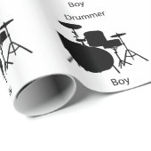 ドラマーの男の子 ラッピングペーパー (ロールコーナー)