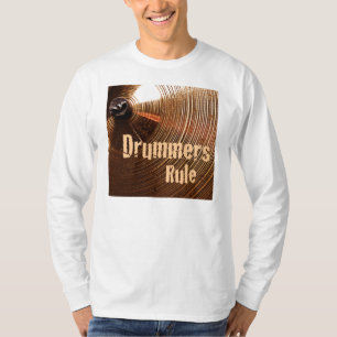 ドラマーの規則のLongsleeveのワイシャツ Tシャツ