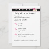 ドラマーのBabyShowerのカスタマイズ可能な招待 招待状 (裏面)