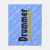 ドラマーばち フリースブランケット (正面)