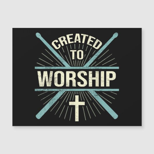 ドラマーを崇拝するために作られたキリスト教の礼拝バンド (正面)