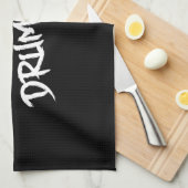 ドラマーを恐れて下さい キッチンタオル (四つ折り)