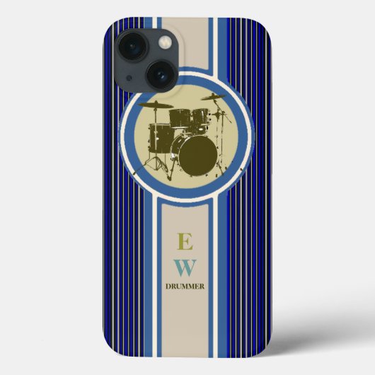 ドラマーイニシャル Case-Mate iPhoneケース (裏面)
