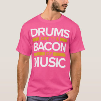 ドラマーギフトミュージックミュージカル楽器ドラム Tシャツ