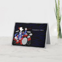 ドラマーバー感謝していバルミツワー-Youカード サンキューカード