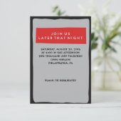 ドラマーバー(ユダヤ教の)バル・ミツバー招待状パーティーカード 招待状 (スタンド正面)