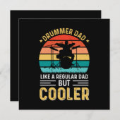 ドラマーパパ 招待状 (正面/裏面)