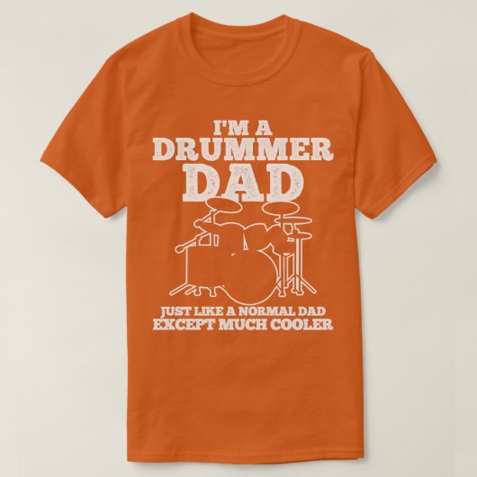 ドラマーパパ Tシャツ (デザイン正面)