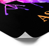 ドラマーパーソナライズされたアートドラムキットドラミング音楽 ポスター (角)