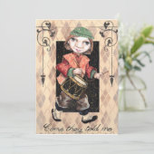 ドラマーボーイクリスマスカード シーズンカード (スタンド正面)