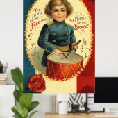 ドラマーボーイスター赤白青 ポスター (ホームオフィス)