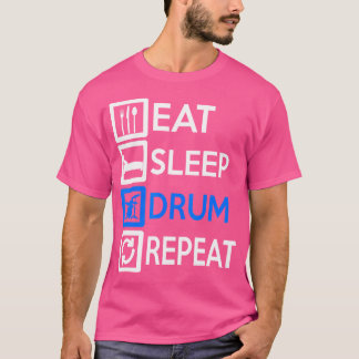 ドラマーミュージカル楽器音楽ドラム Tシャツ