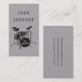 ドラマーミュージシャンアーティストパーカッションバンド広報部 コーリングカード (正面/裏面)