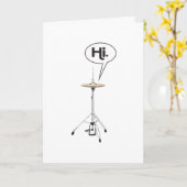 ドラマーミュージシャンハイハットシンバルがすぐによくなる カード (黄色い花)
