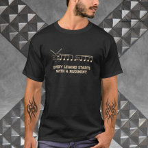 ドラマーユニークルーディンスミュージシャンTシャツ