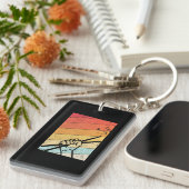 ドラマーレトロスタイルドラムプレーヤー キーホルダー (正面右)