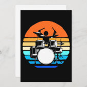 ドラマーレトロヴィンテージ 招待状 (正面/裏面)