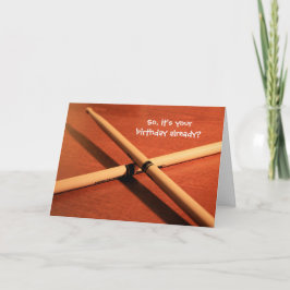 ドラマー右オンタイム誕生日カード カード