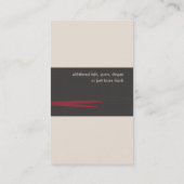 ドラマー名刺 名刺 (裏面)