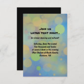 ドラマー少年バー(ユダヤ教の)バル・ミツバー披露宴パーティーカード 招待状 (正面/裏面)