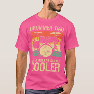 ドラマー最高のパパア男性へートファーザーミュージックドラムSe Tシャツ