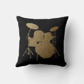 ドラマー枕ロック&音楽転がドラミングドラム クッション (裏面)