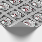 ドラマー生まれトロック&ドラム転がミュージシャンギフトワラ ラッピングペーパー (角)