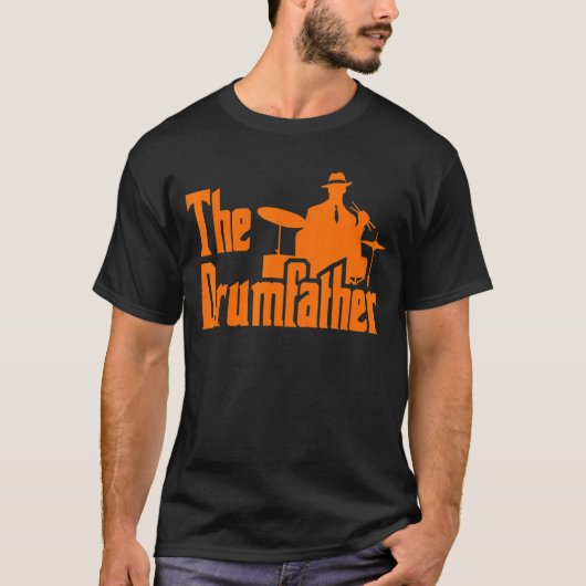 ドラマー用ドラマー引用文 Tシャツ (正面)