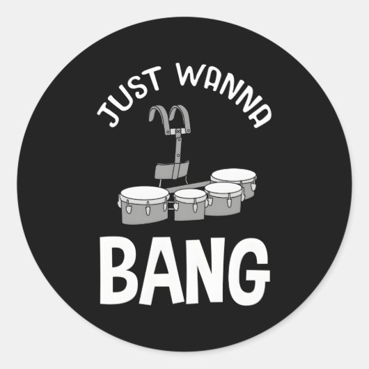 ドラマー用マーチングバンドクワッドテナードラム ラウンドシール (正面)