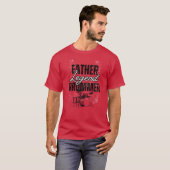 ドラマー神父の伝説おもしろい Tシャツ (正面フル)