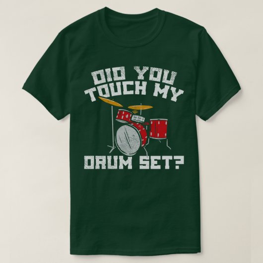 ドラマー私のドラムセット2 Tシャツ (デザイン正面)