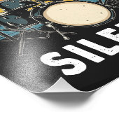 ドラマー私は沈黙ドラムを破壊 フォトプリント            (角)